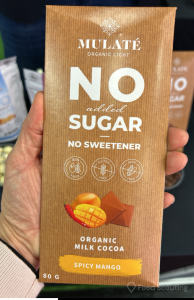 MULATÉ: chocolates with no added sweeteners, fruit and inulin